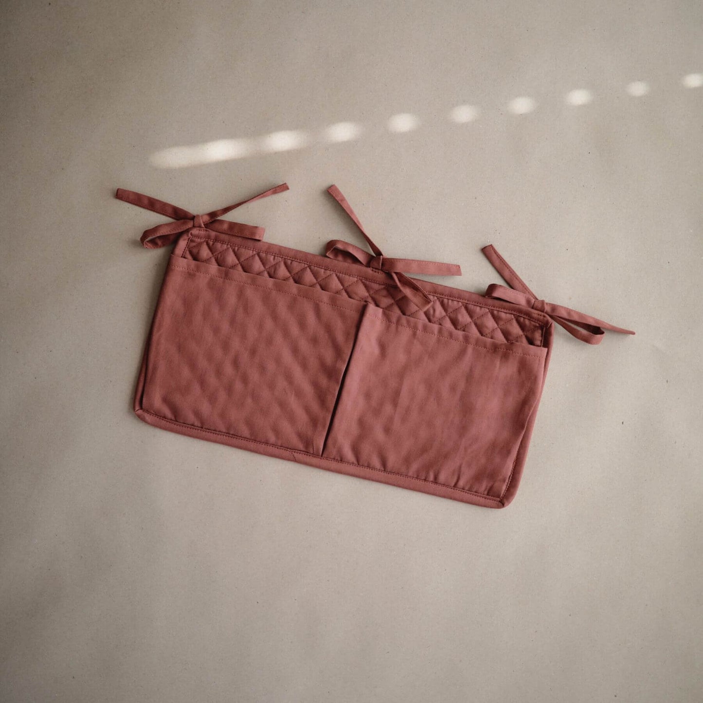 Mushie Storage Pocket - Cognac