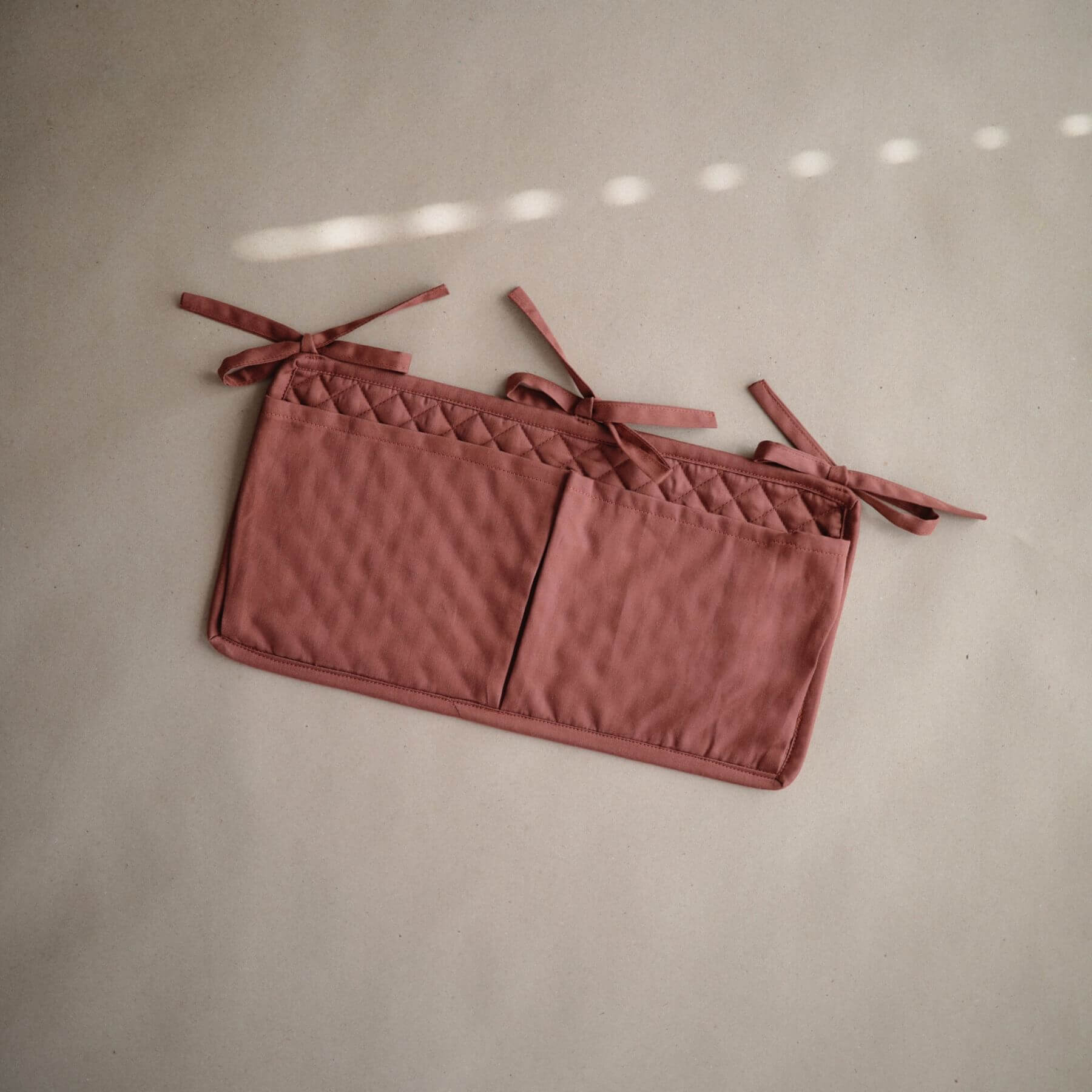 Mushie Storage Pocket - Cognac
