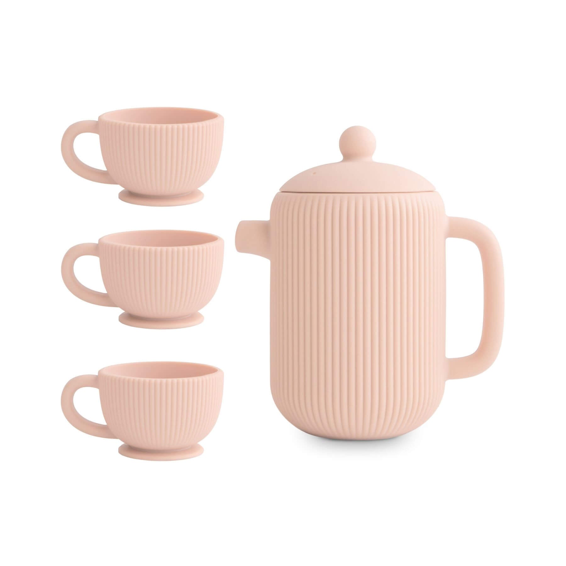 Mushie Silicone Tea Play Set - Blush