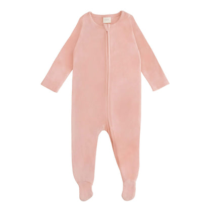 Mushie Zipper Pajama - Blush