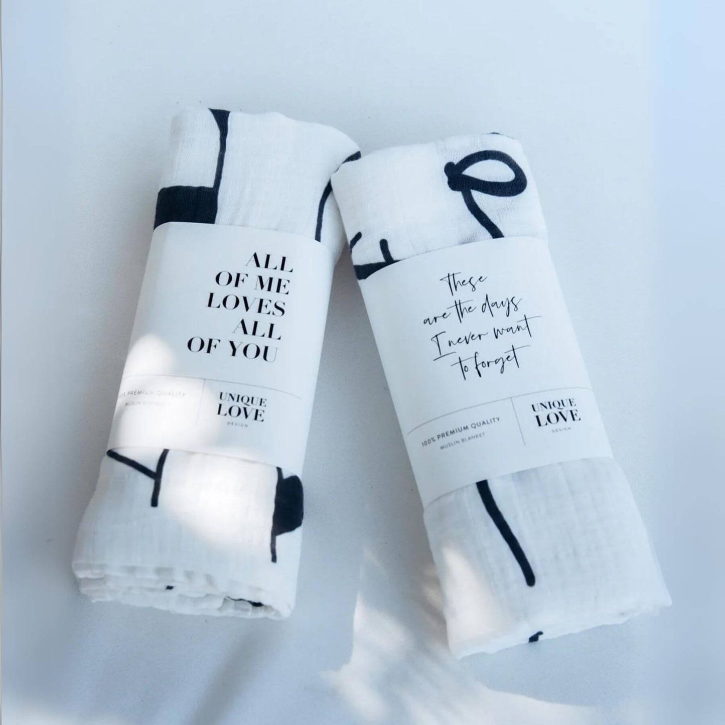 Unique Love Design Muslin Cloth - These Are The Days, Set of 2