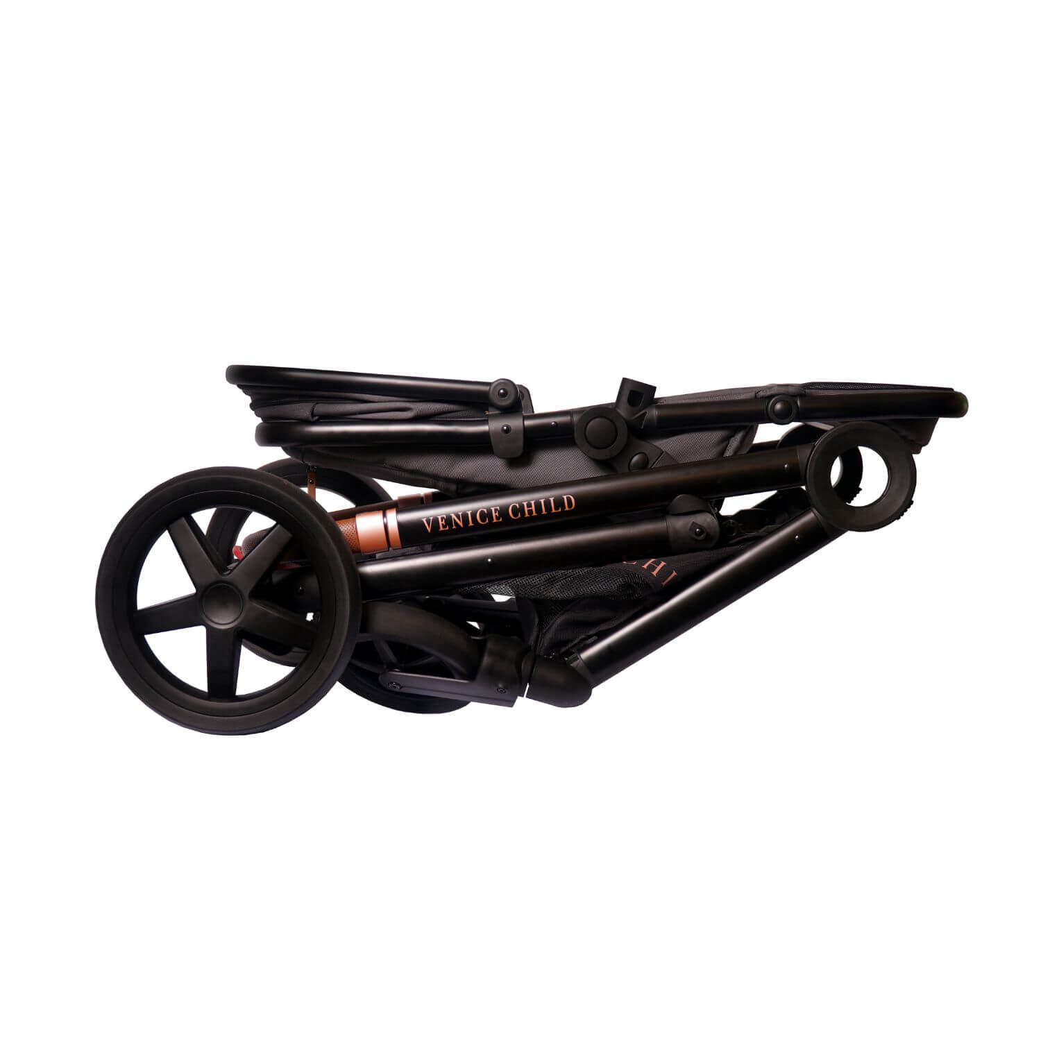 Venice Child Maverick Stroller & 2nd Seat | Twilight - Folded