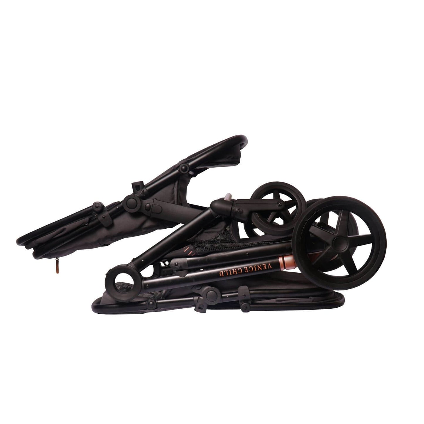 Venice Child Maverick Stroller & 2nd Seat | Twilight - folded