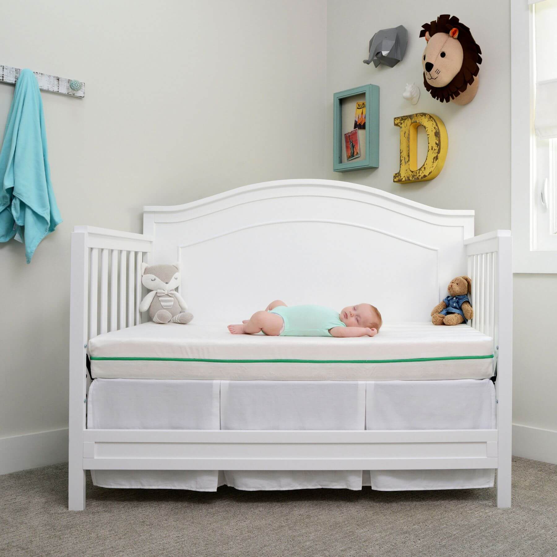 Baby Sleeping on My First Crib Mattress Flip Version / Crib & Toddler