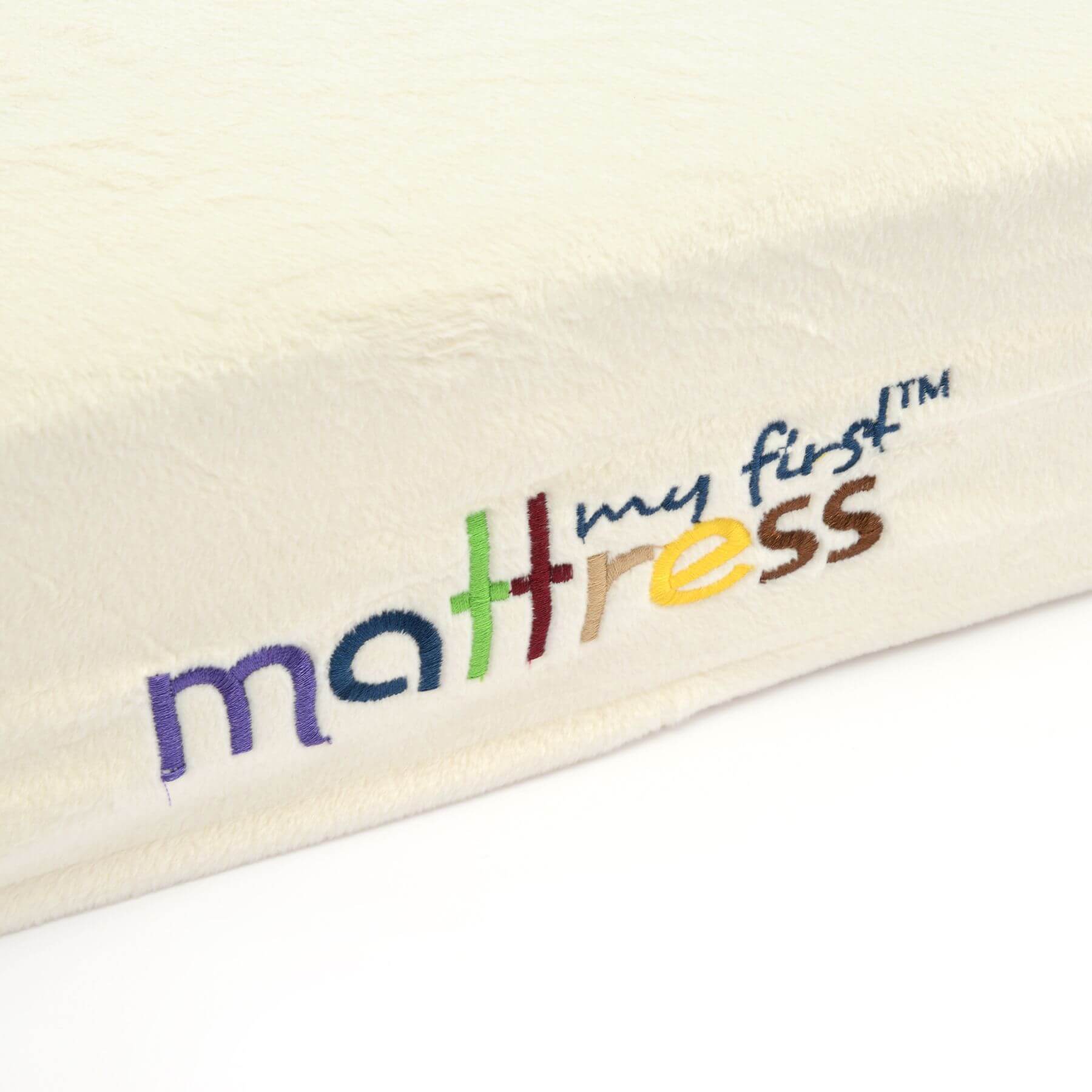 Detail View of My First Memory Foam Crib Mattress with Waterproof Cover