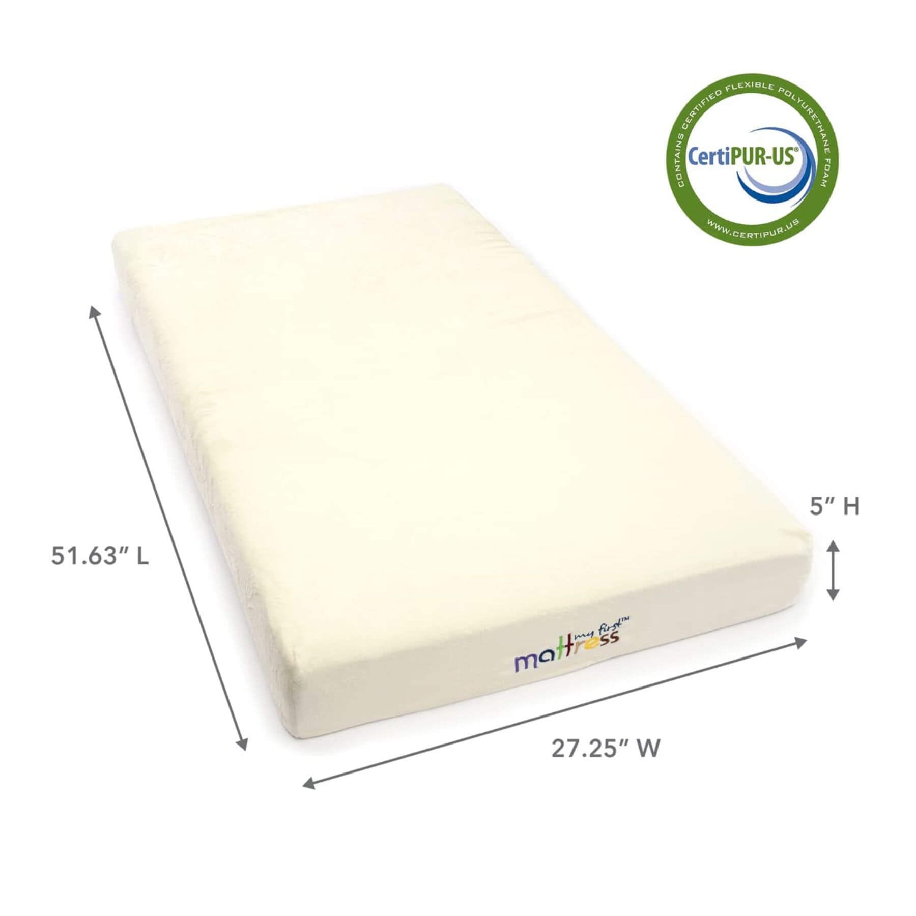 My First Memory Foam Crib Mattress with Waterproof Cover