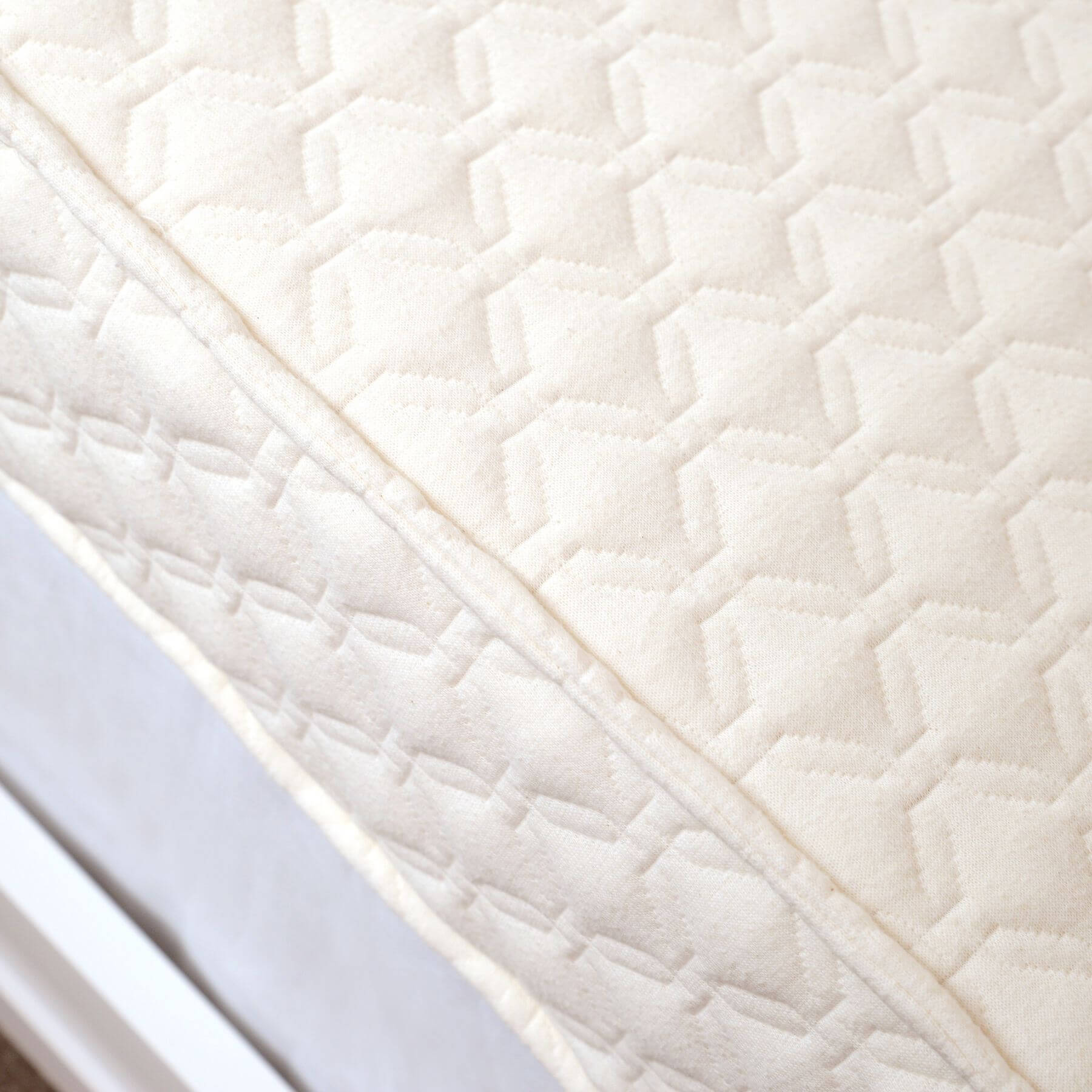 Detail of My First Quilted Crib Mattress