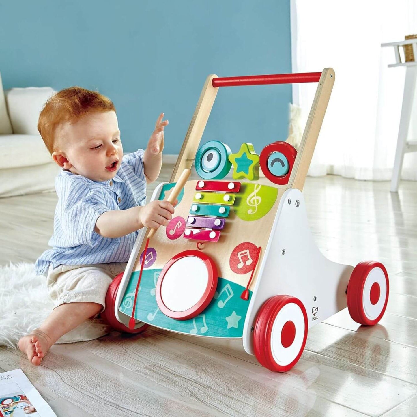 Baby Playing Hape My First Musical Walker