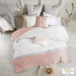 Myla 7 Piece Cotton Jacquard Comforter Set Blush