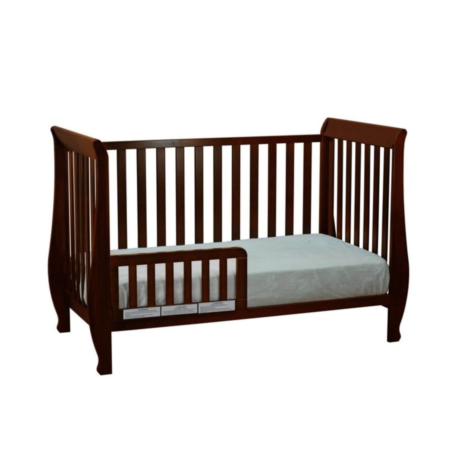 AFG Naomi 4-in-1 Baby Crib with Guardrail Espresso