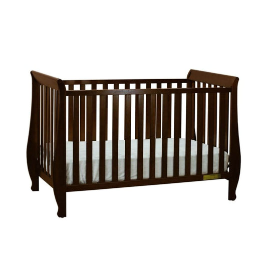 AFG Naomi 4-in-1 Baby Crib with Guardrail Espresso