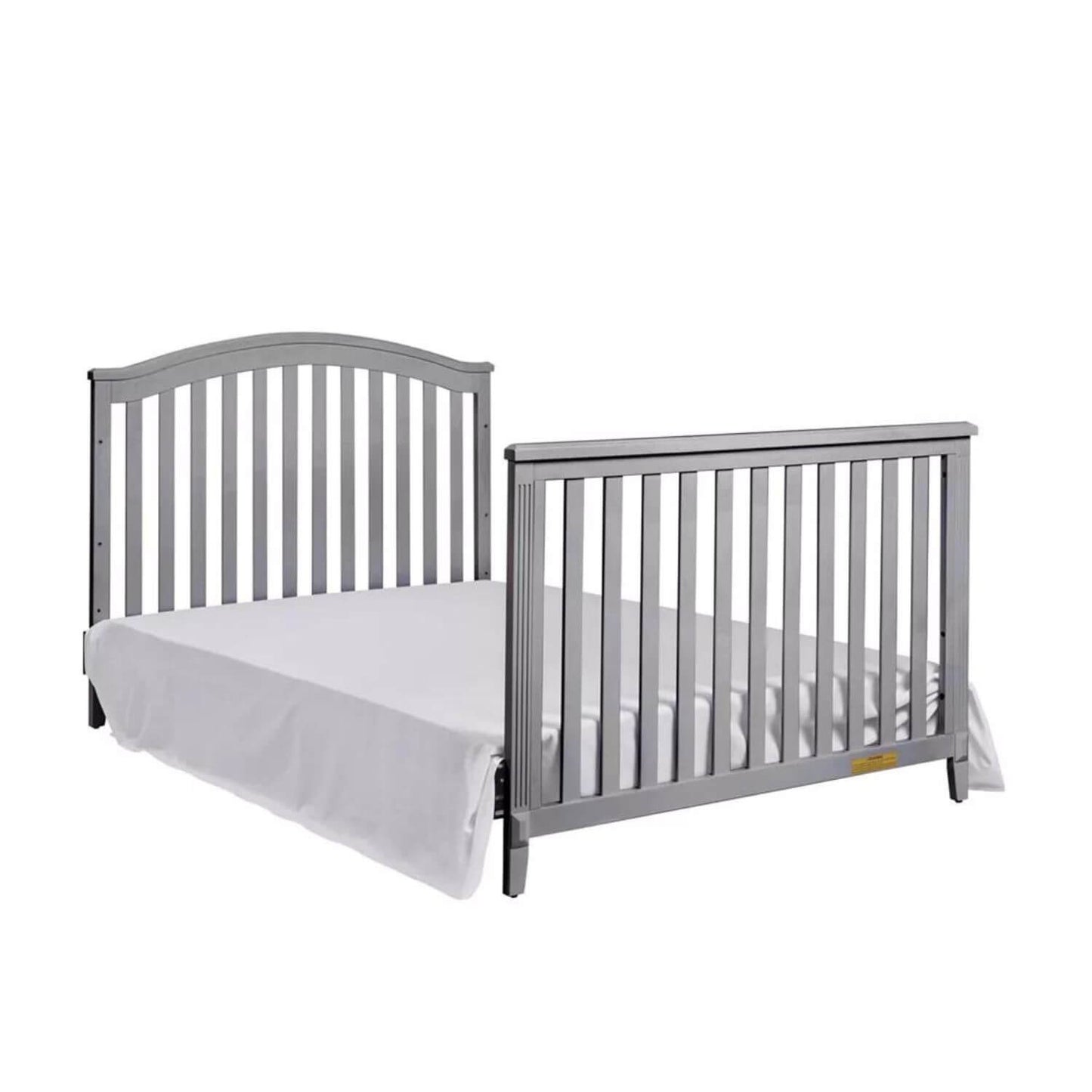 AFG Naomi 4-in-1 Baby Crib with Guardrail Gray