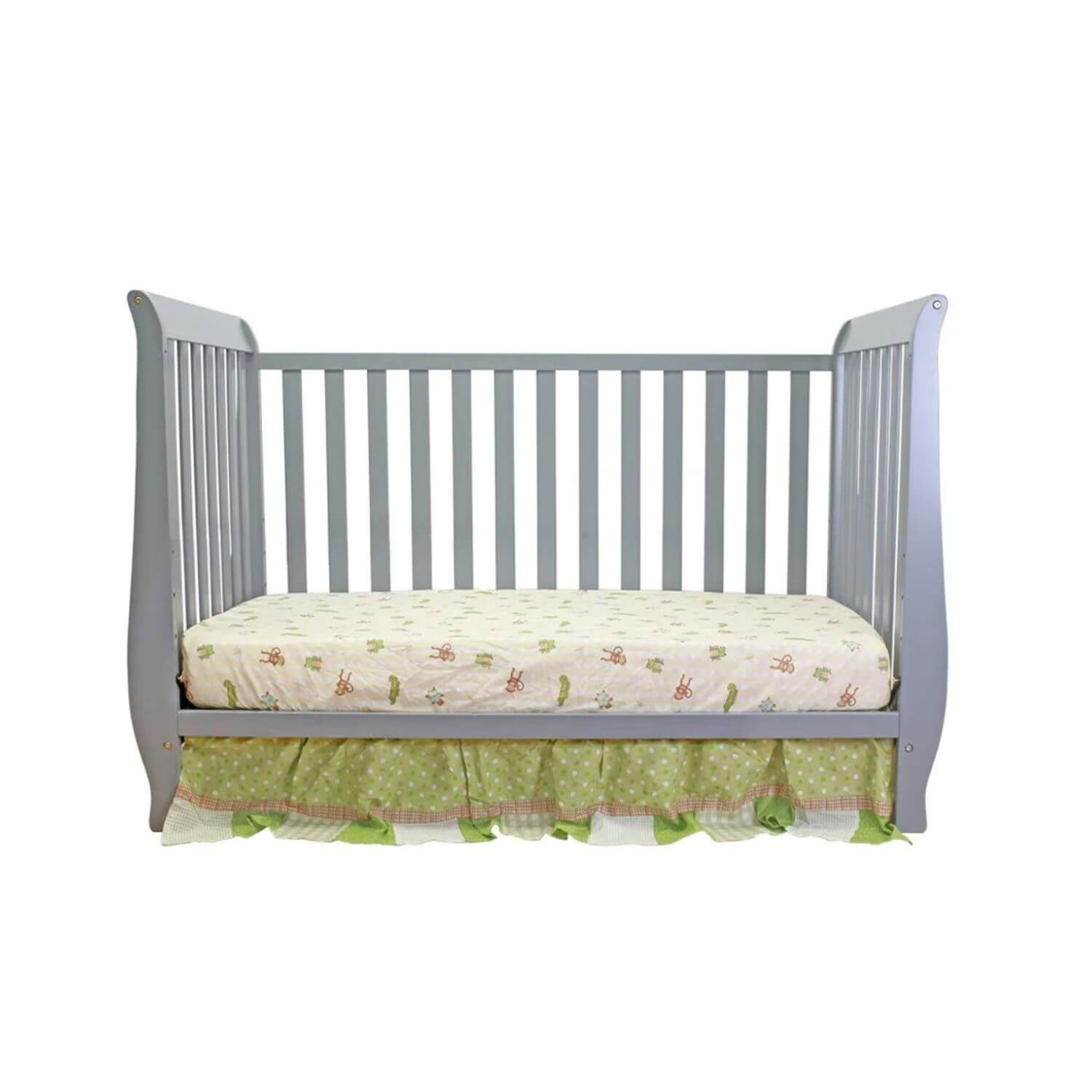 AFG Naomi 4-in-1 Baby Crib with Guardrail Gray