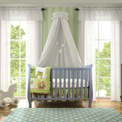 AFG Naomi 4-in-1 Baby Crib with Guardrail Gray