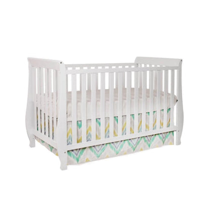 AFG Naomi 4-in-1 Baby Crib with Guardrail White