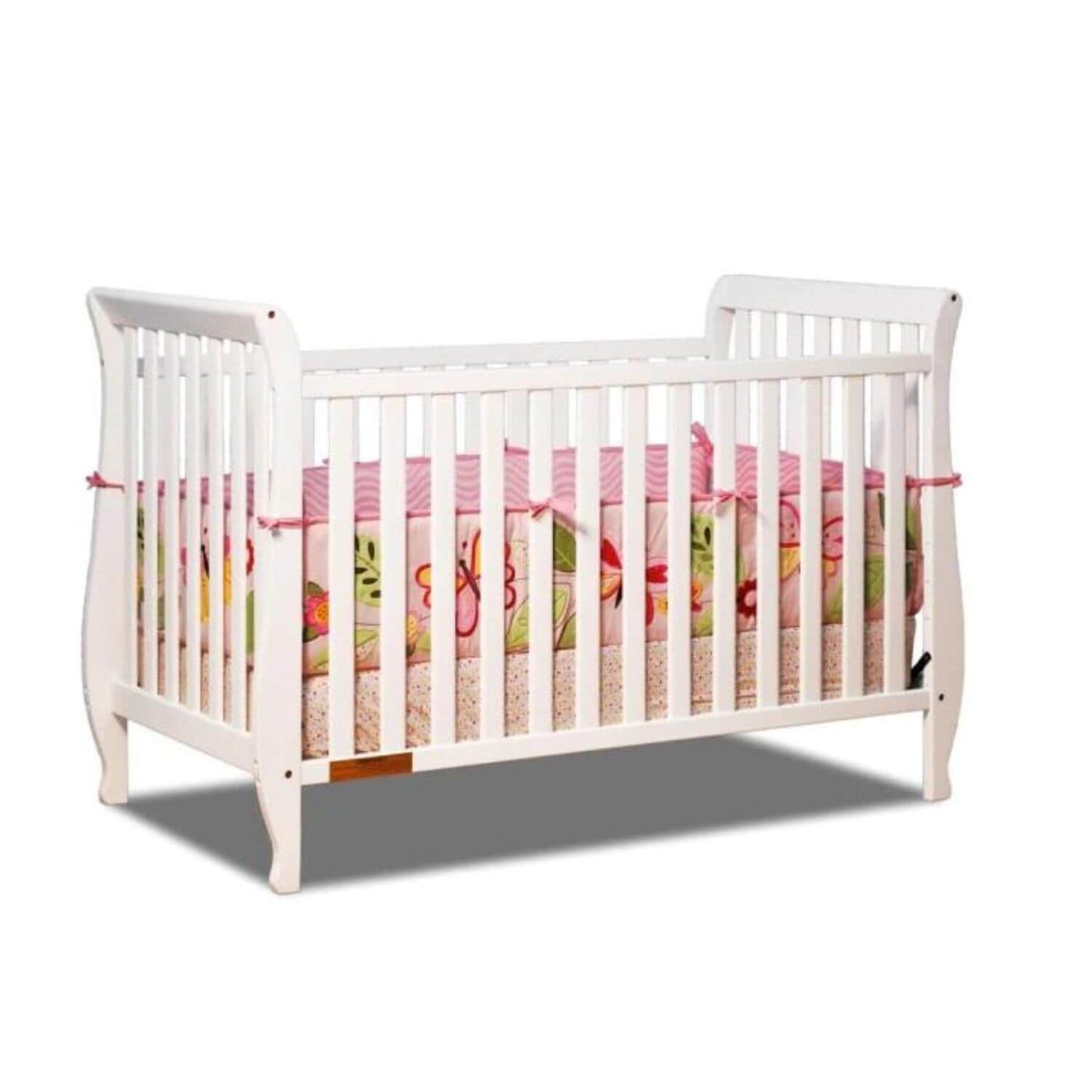 AFG Naomi 4-in-1 Baby Crib with Guardrail White