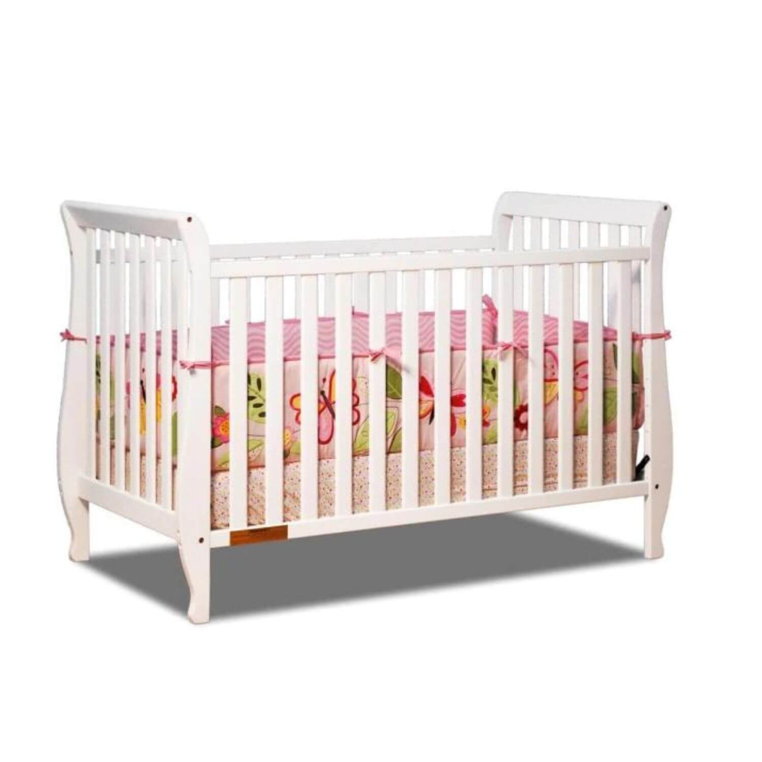 AFG Naomi 4-in-1 Baby Crib with Guardrail White