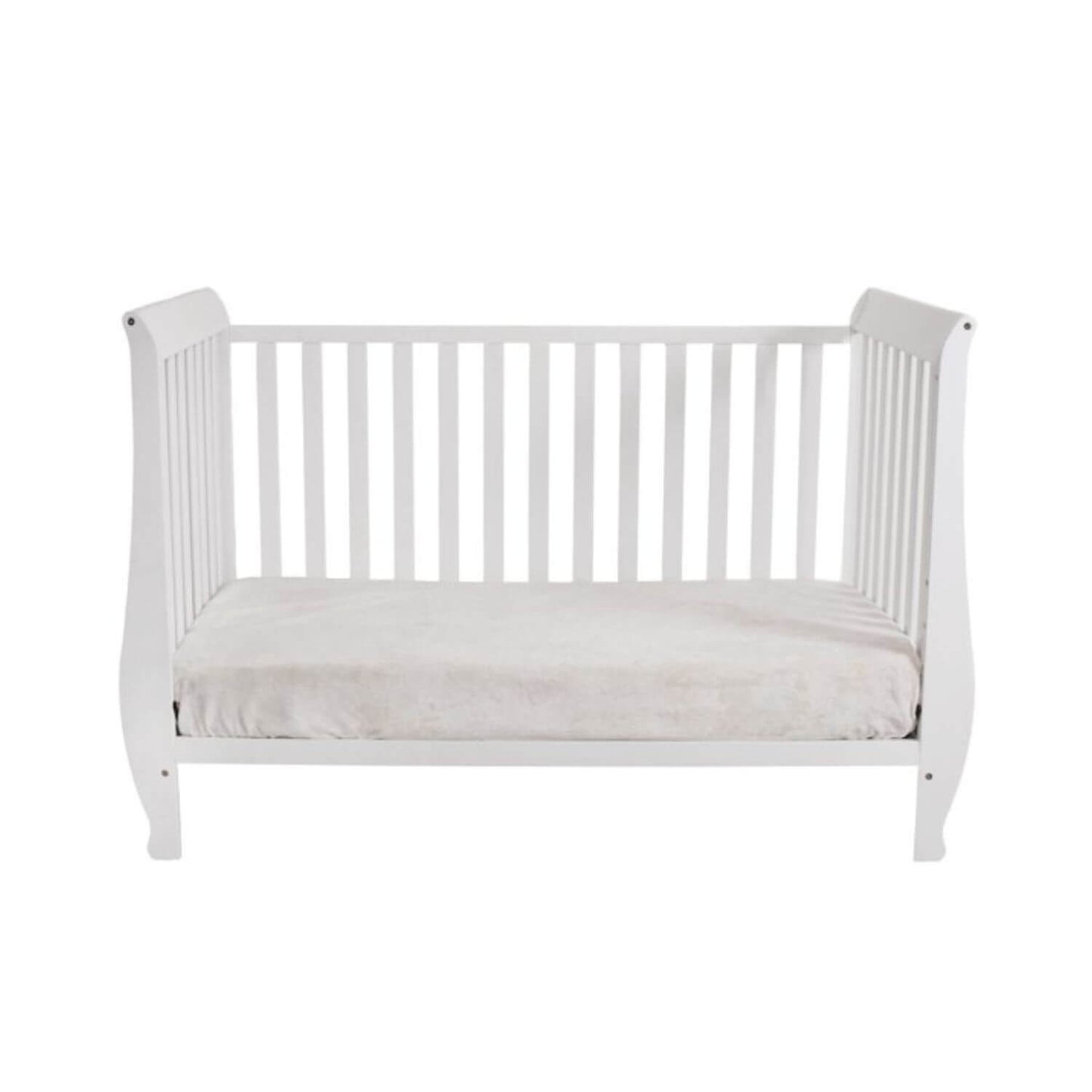AFG Naomi 4-in-1 Baby Crib with Guardrail White