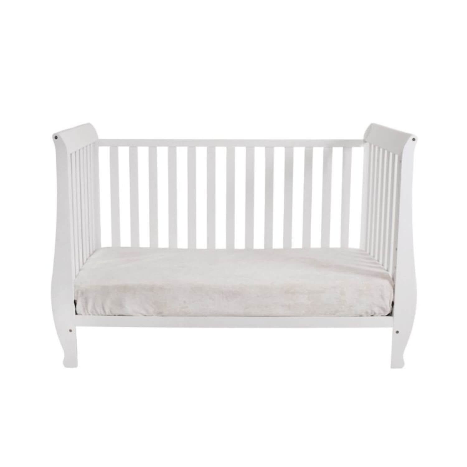 AFG Naomi 4-in-1 Baby Crib with Guardrail White