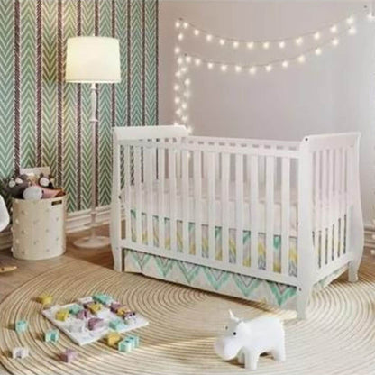 AFG Naomi 4-in-1 Baby Crib with Guardrail White