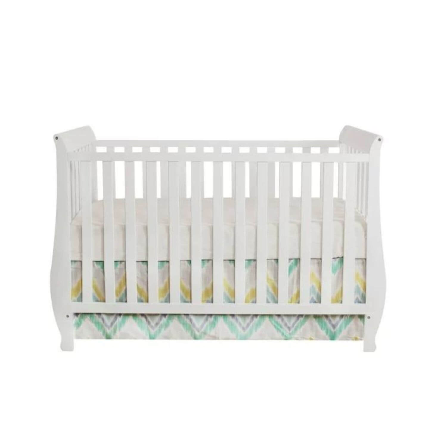 AFG Naomi 4-in-1 Baby Crib with Guardrail White