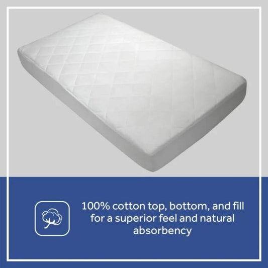 Sealy Naturals Cotton Crib Mattress Pad - Detail
