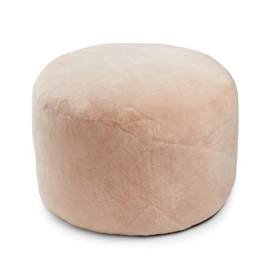 Natures Collection Round Pouf Chestnut