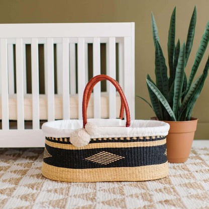 Plum+Sparrow Nightfall No Hood African Moses Basket