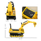 HOMCOM No Power Ride On Excavator Toy Tractors Digger Yellow & Black