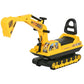 HOMCOM No Power Ride On Excavator Toy Tractors Digger Yellow & Black