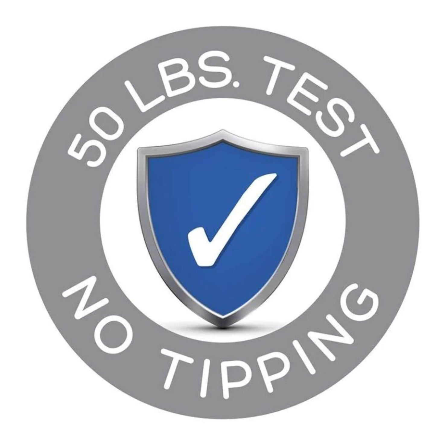 50lbs test - no tipping