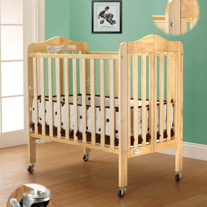 Orbelle Noa Three level Mini Portable Crib Natural
