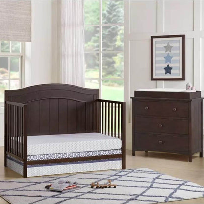 Oxford Baby Nolan 4-in-1 Convertible Crib | Espresso