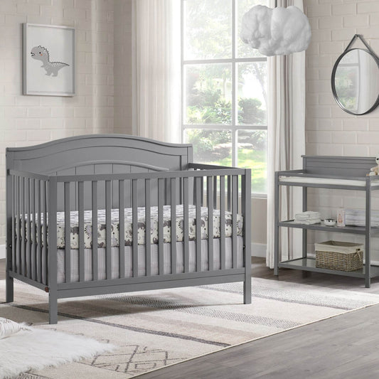 Oxford Baby Nolan 4-in-1 Convertible Crib | Dove Gray