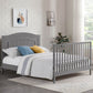 Oxford Baby Nolan 4-in-1 Convertible Crib | Dove Gray