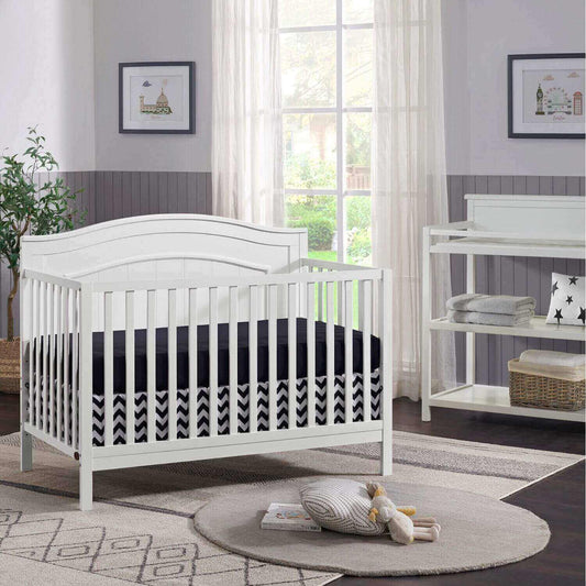 Oxford Baby Nolan 4-in-1 Convertible Crib | Snow White