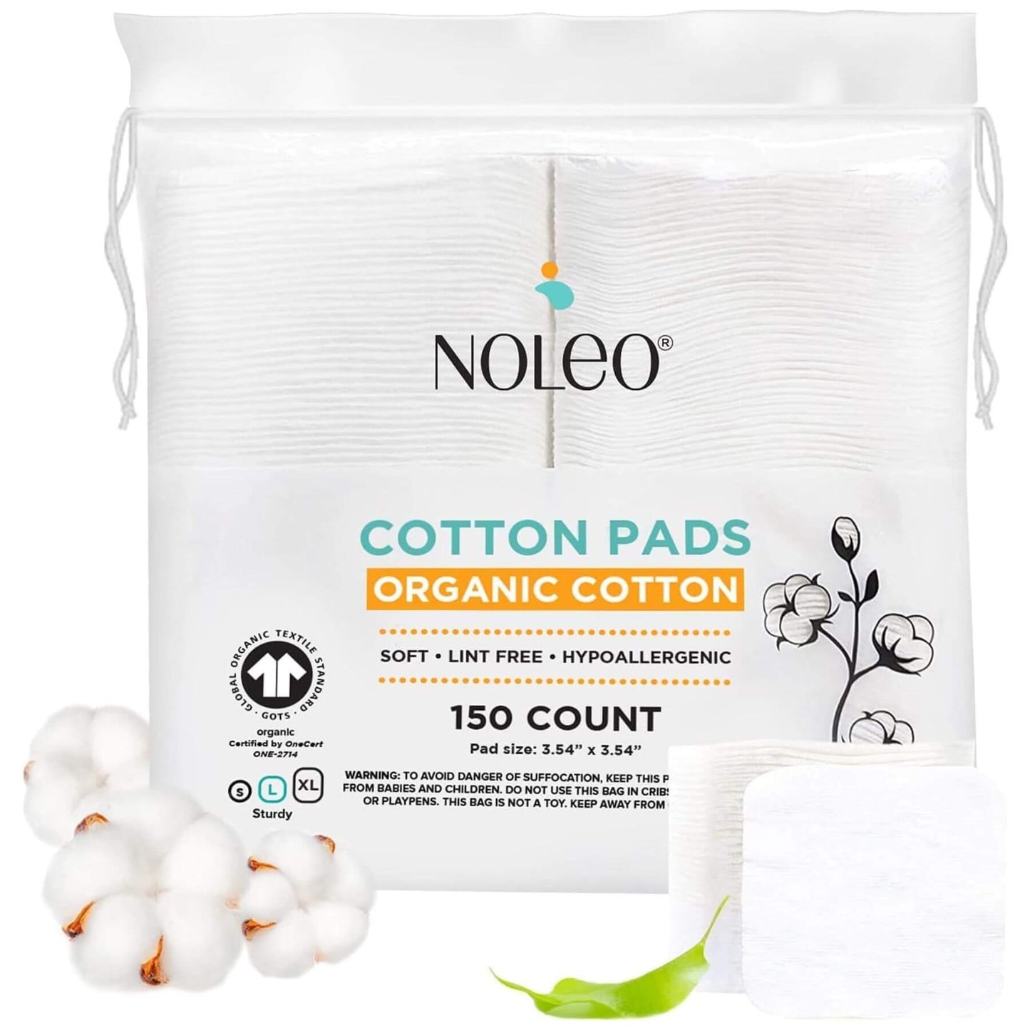NOLEO Organic Cotton Pads