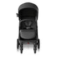Front View of Mompush Nova Baby Stroller Black