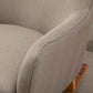 Detail of HOMCOM Modern Nursery Rocking Chair with Thick Padding Greige