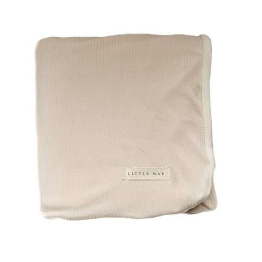 Little Mae & Co Oat Ribbed Toddler Blanket