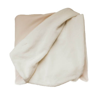 Little Mae & Co Oat Ribbed Toddler Blanket