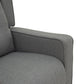 HOMCOM Nursery Recliner | Grey Linen Swivel Glider