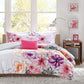 Olivia Floral Comforter Set Pink