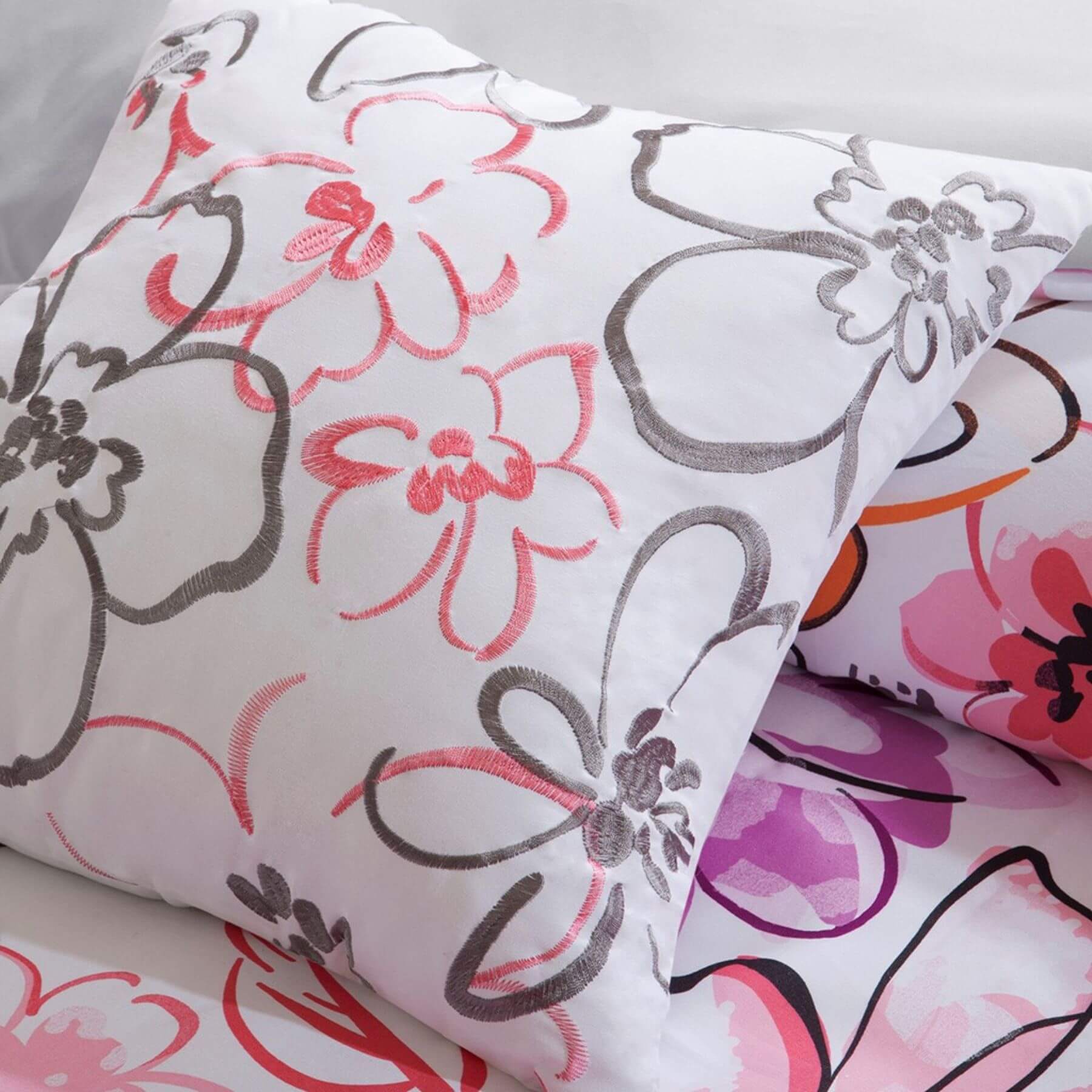 Olivia Floral Decorative Pillow Pink