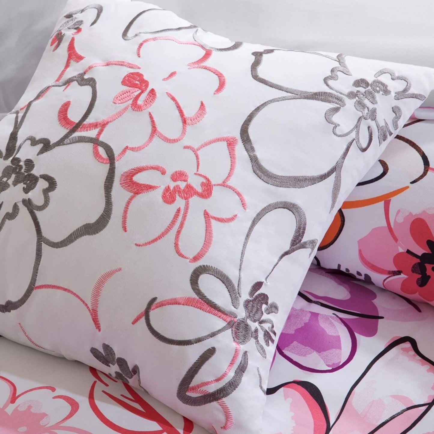 Olivia Floral Decorative Pillow Pink