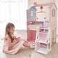 Girl Playing Olivia's Little World Baby Doll Changing Station Dollhouse Multicolor