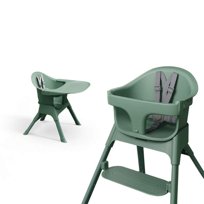 Mompush Olli High Chair - Green