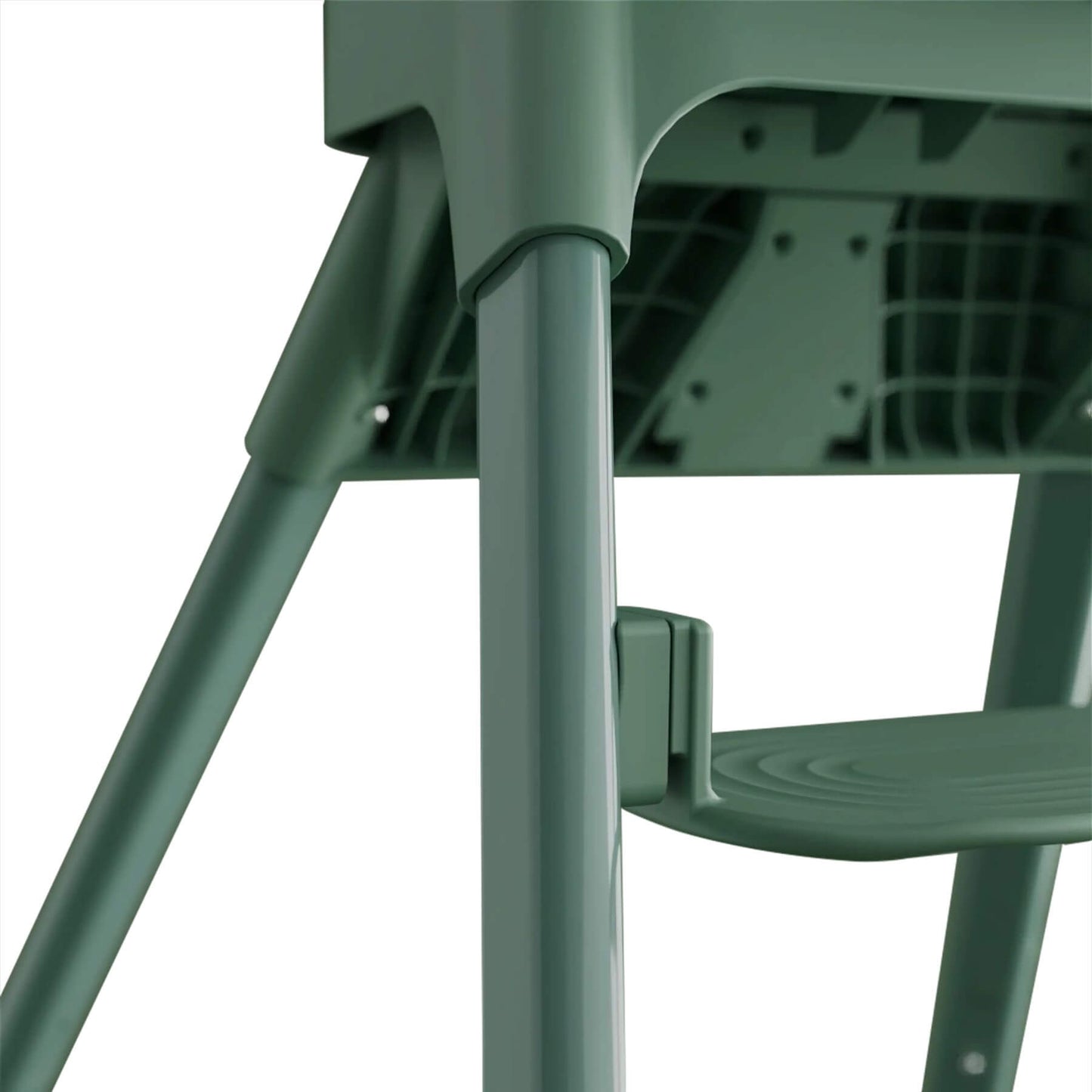 Close-up of Mompush Olli High Chair - Green