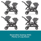 Contours Options Elite V2 Double Stroller Graphite Gray - Detail