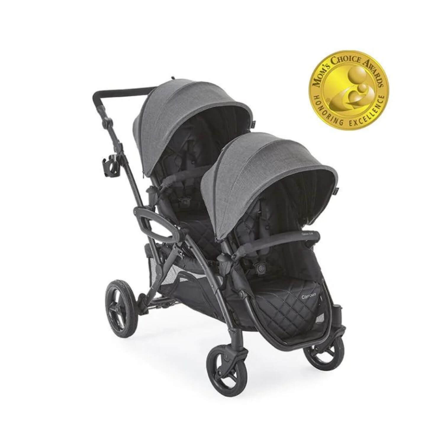 Contours Options Elite V2 Double Stroller Graphite Gray